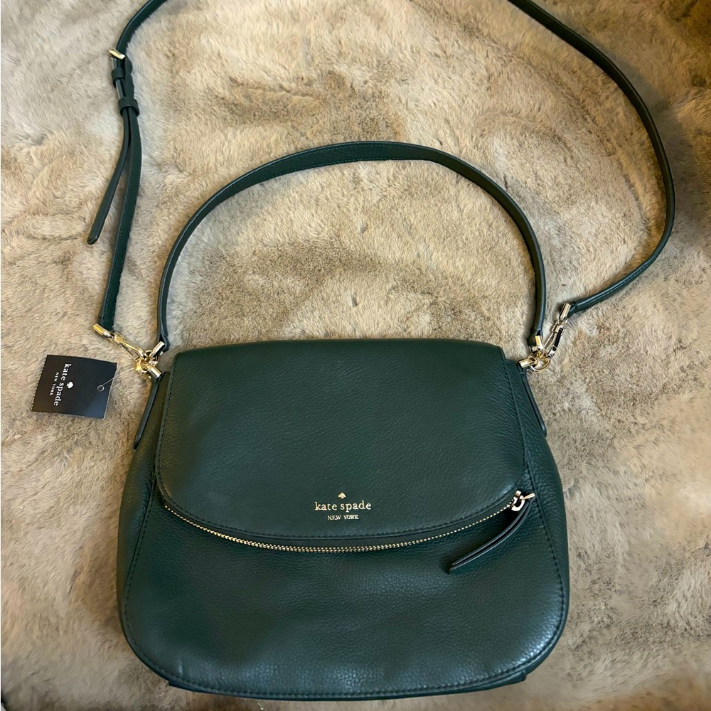NWT Green Leather Kate Spade Purse
